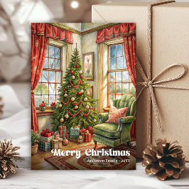 Cartão De Festividades Whimsical Christmas interior card rustic holiday 