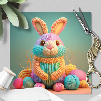 Cartão De Festividades Whimsical Cute Bunny Easter