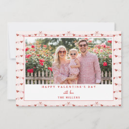 Cartão De Festividades Whimsical Hearts Happy Valentine's Day Photo Card