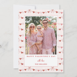 Cartão De Festividades Whimsical Hearts Happy Valentine's Day Photo Card