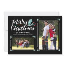 Whimsical Holly 2-Photo Natal