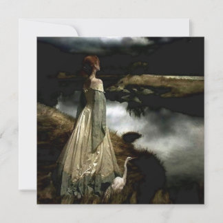 Cartão De Festividades “Whispers on the Wind” by Edward Robert Hughes