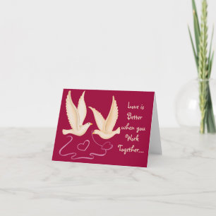 Cartão De Festividades White Doves - Love is Better.... Cards