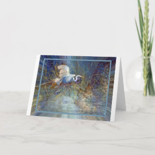 Cartão De Festividades white heron