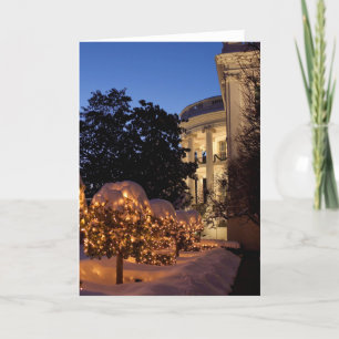 Cartão De Festividades White House Christmas Lawn Decorations