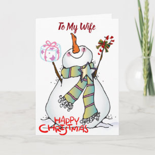 CARTÃO DE FESTIVIDADES ***WIFE*** YOU MAKE ME HAPPY "EVERYDAY"