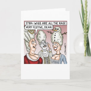Cartão De Festividades Wigs de Natal