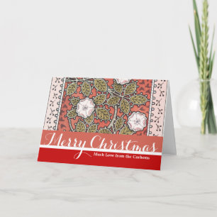 Cartão De Festividades Wild Rose Art Illustration Flower Pattern