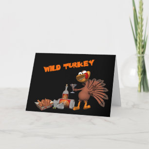 Cartão De Festividades Wild Turkey Card