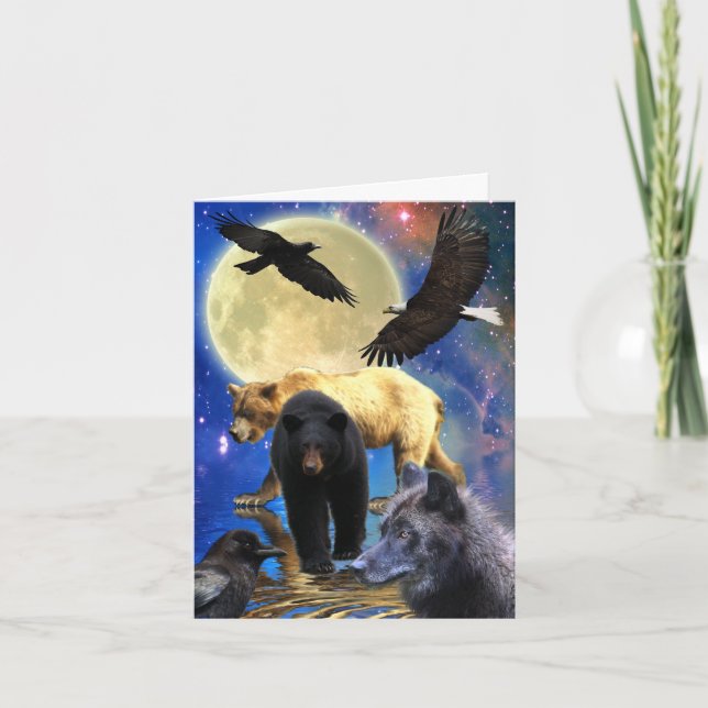 Cartão De Festividades WILDERNESS CITIZENS Wildlife Supporter Poem (Frente)