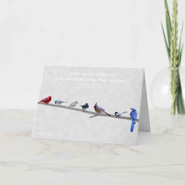 Cartão De Festividades Wildness: uma civilização a não ser nossos (Frente)