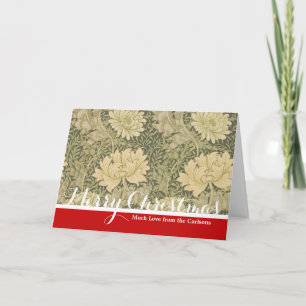 Cartão De Festividades William Morris Chrysantemum Soft Floral Design