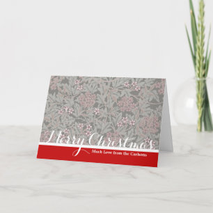 Cartão De Festividades William Morris Jasmine Flower Pattern