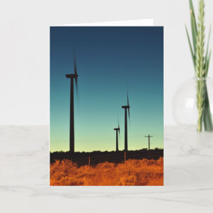 Cartão De Festividades Wind Turbine in Eastern WA