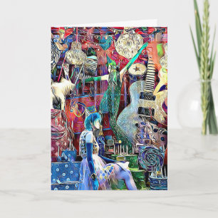 Cartão De Festividades Window Shopping in NYC Christmas Card