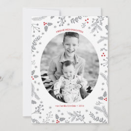 Cartão De Festividades Winter-Beeren-Weihnachtsfeiertags-Gruß