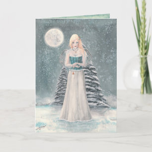 Cartão De Festividades Winter Blues Greeting Card