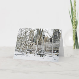 Cartão De Festividades Winter Bryant Park