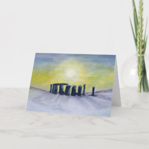 Cartão De Festividades Winter Henge