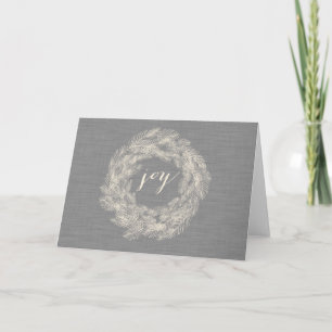 CARTÃO DE FESTIVIDADES WINTER LINEN JOY STYLISH HOLIDAY CARD