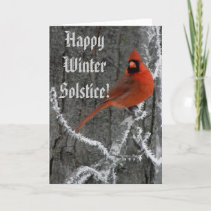 Cartão De Festividades Winter Solstice Greetings