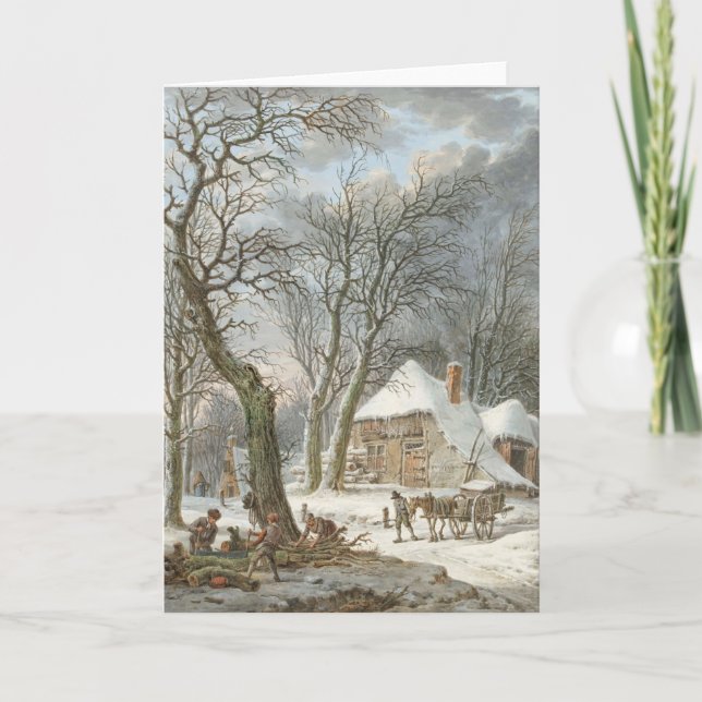 Cartão De Festividades Winterlandschap (1759-1842) apresentada por Pieter (Frente)