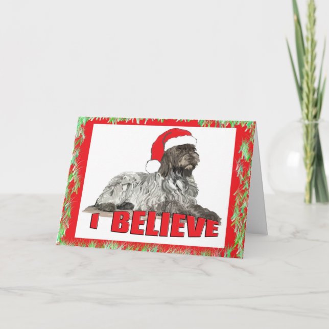 CARTÃO DE FESTIVIDADES WIREHAIRED_POINTING_GRIFFON_CARD (Frente)