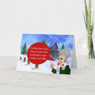 Cartão De Festividades Wise Old Woman Holiday Greeting #2 (2015)