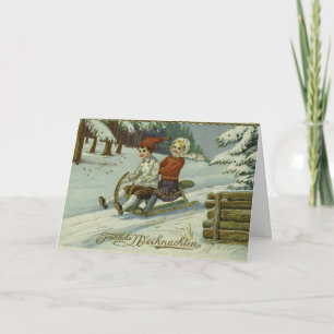 Cartão De Festividades Wishing Happy Holiday Snow Balls Decor Christmas