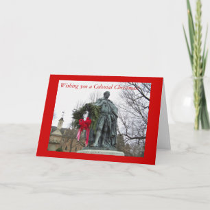 Cartão De Festividades Wishing you a Colonial Christmas