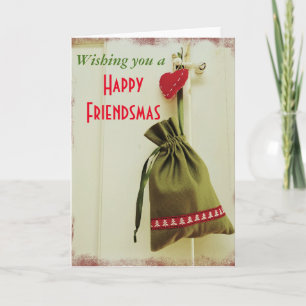 Cartão De Festividades Wishing you a Happy Friendsmas card