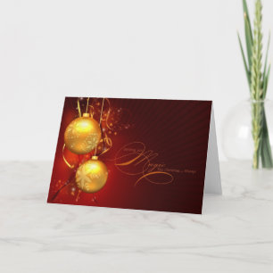 Cartão De Festividades "Wishing You Magic This Christmas" with Gold