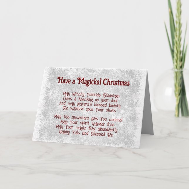 Cartão De Festividades Witchy Christmas (Frente)