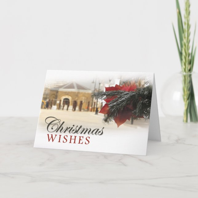 Cartão De Festividades Woolwich Riverside Natal (Frente)