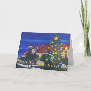 Cartão De Festividades World's First Outdoor Christmas Tree 1904