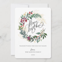 Wreath de doodle natalícia