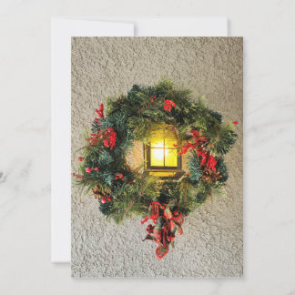 Cartão De Festividades Wreath holiday card