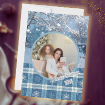 Xadrez Azul Neve Foto de inverno no inverno