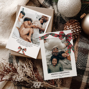 Cartão De Festividades Xadrez Coquette Arco Natal 2 Foto