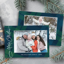 Cartão De Festividades Xadrez de Natal 2 Saudação Fotográfica