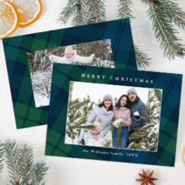 Cartão De Festividades Xadrez de Natal 2 Saudação Fotográfica