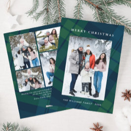 Cartão De Festividades Xadrez de Natal Retroativa 5 Saudação Fotográfica