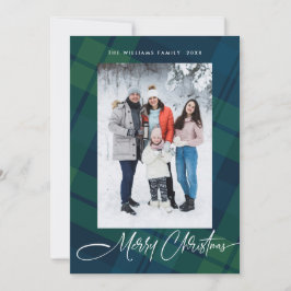 Cartão De Festividades Xadrez de Natal Retroativa 5 Saudação Fotográfica