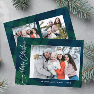 Cartão De Festividades Xadrez de Natal retrógrado 3 Saudação Fotográfica