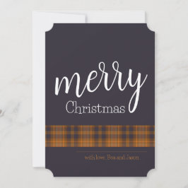 Cartão De Festividades Xadrez Estilo Escandinavo