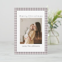 Xadrez Preto e Branco Foto Personalizada Natal