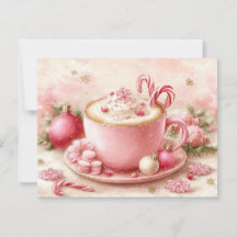 Xícara de chocolate quente fofa