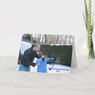 Cartão De Festividades Xmas 2006 Jtown027, você vai atirar no olho do gar