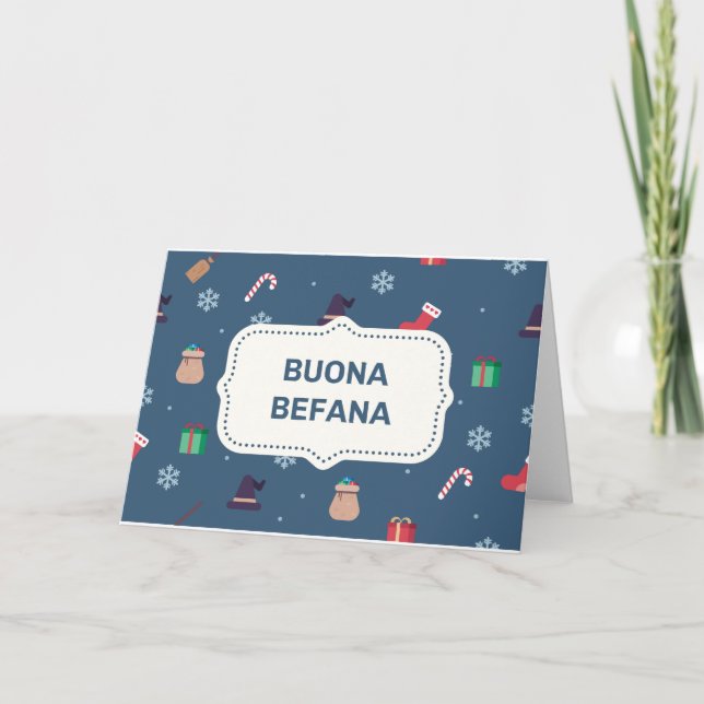 Cartão De Festividades xmas buona Befana (Frente)