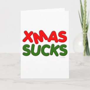 Cartão De Festividades XMAS é uma droga